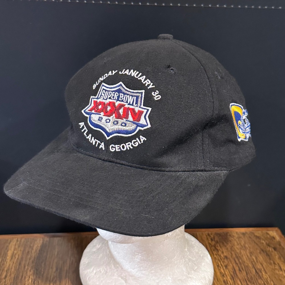 Vintage logo 7 Super Bowl XXXIV 2000 Atlanta St Louis Rams Champions Snapback